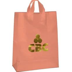 Soft-Loop Frosted Shopper - 17 inches x 13 inches - Foil