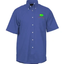 Soil Release Button Down SS Poplin Shirt - Men's