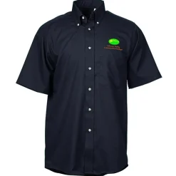 Soil Release Button Down SS Poplin Shirt - Men's