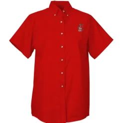 Soil Release Button Down SS Poplin Shirt - Ladies' - 24 hr