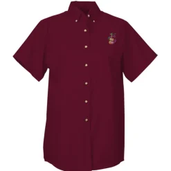 Soil Release Button Down SS Poplin Shirt - Ladies' - 24 hr