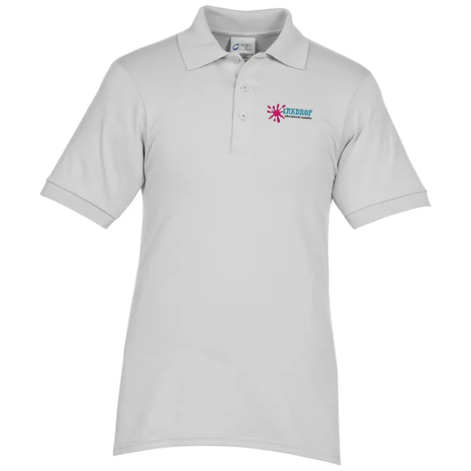 Soil Release Jersey Knit Polo - Men's