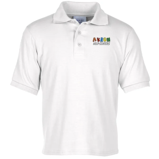 Soil Release Jersey Knit Polo - Youth