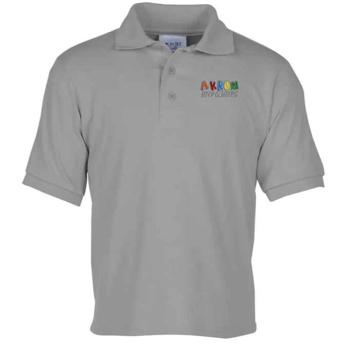 Soil Release Jersey Knit Polo - Youth