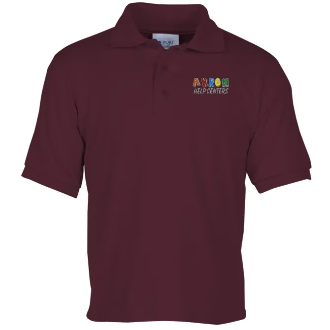 Soil Release Jersey Knit Polo - Youth