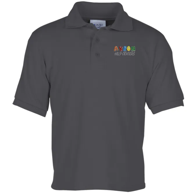Soil Release Jersey Knit Polo - Youth