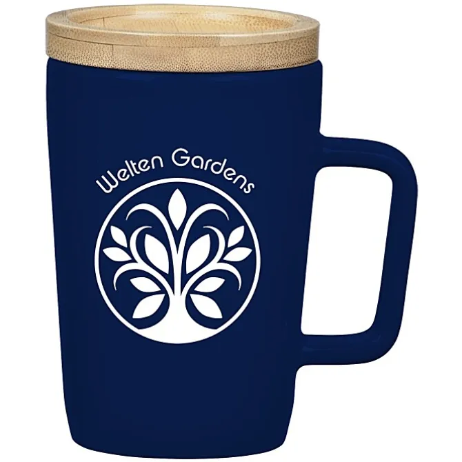 Sonder Coffee Mug with Bamboo Lid / Coaster - 14 oz