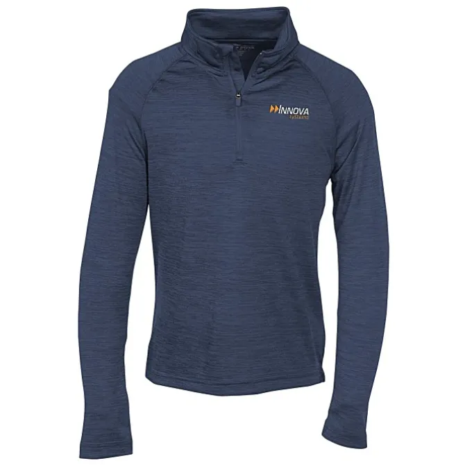 Space-Dyed 1/4-Zip Performance Pullover - Youth - Embroidered