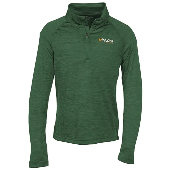 Space-Dyed 1/4-Zip Performance Pullover - Youth - Embroidered