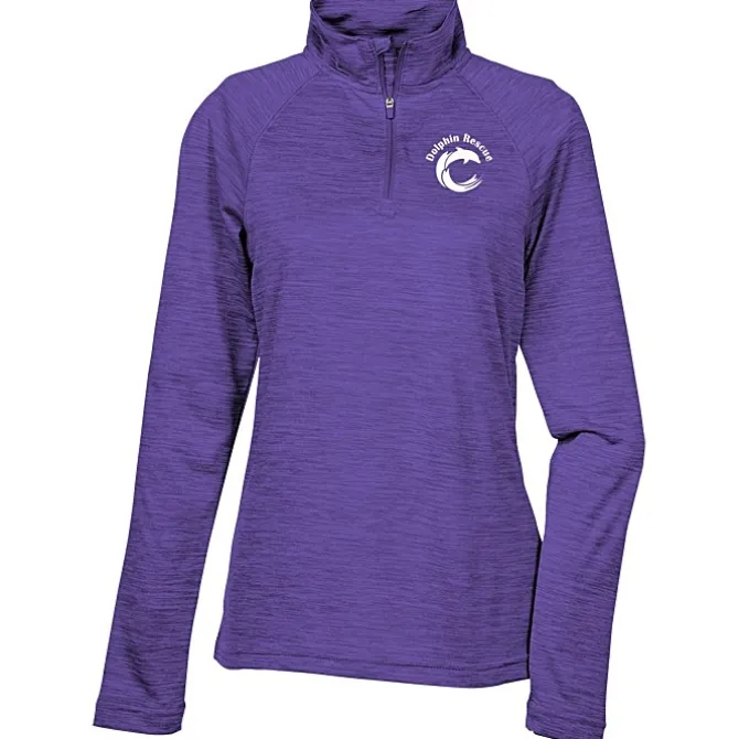Space-Dyed 1/4-Zip Performance Pullover - Ladies' - Screen