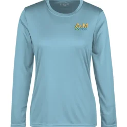 Spin Dye Jersey LS Tee - Ladies' - Embroidered