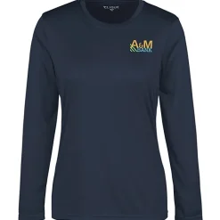 Spin Dye Jersey LS Tee - Ladies' - Embroidered