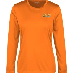 Spin Dye Jersey LS Tee - Ladies' - Embroidered