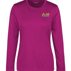 Spin Dye Jersey LS Tee - Ladies' - Embroidered