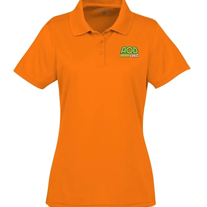 Spin Dye Pique Polo - Ladies' - Embroidered
