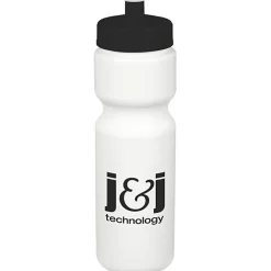 Sport Bottle with Push Pull Lid - 28 oz - White