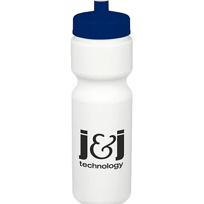 Sport Bottle with Push Pull Lid - 28 oz - White
