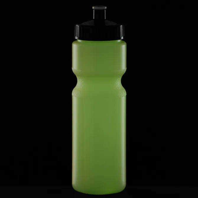 Sport Bottle with Push Pull Lid - 28 oz - Glow in Dark