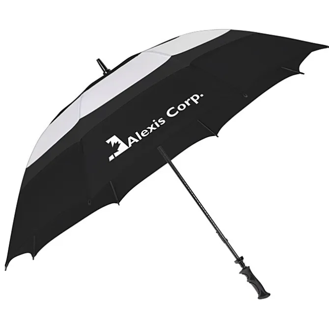 Squall Triple Canopy Golf Umbrella - 62-inch Arc - 24 hr