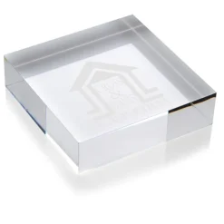 Square Acrylic Paperweight - 24 hr