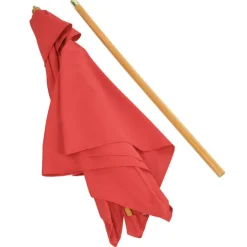 Square Wood Market Umbrella - 8 foot Arc