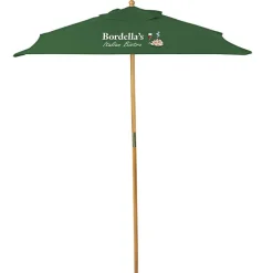 Square Wood Market Umbrella - 8 foot Arc