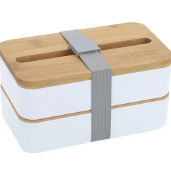 Stackable Bento Lunch Set with Phone Stand Lid