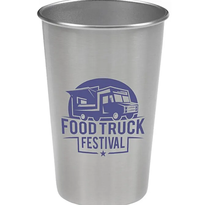 Stainless Steel Pint Glass - 16 oz