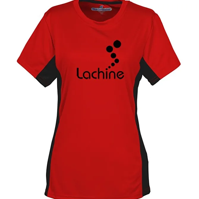 Stain Release Performance Colorblock T-Shirt - Ladies' - Screen