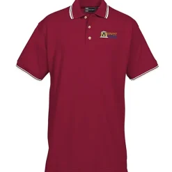 Stain Release Tipped Pique Polo - Men's