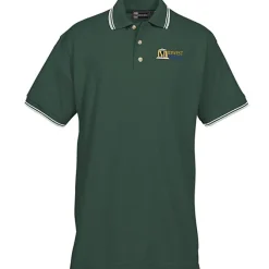 Stain Release Tipped Pique Polo - Men's