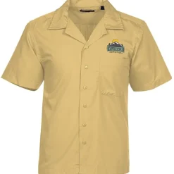 Stain Resist Poplin Camp Shirt - Men's