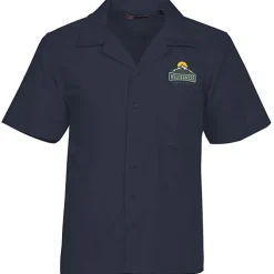 Stain Resist Poplin Camp Shirt - Men's