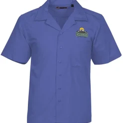 Stain Resist Poplin Camp Shirt - Men's