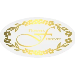 Stamped Seal by the Roll - Oval - 1-1/4 inches x 2-1/4 inches
