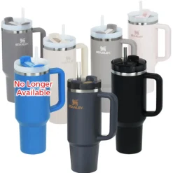 Stanley Quencher H2.0 FlowState Vacuum Mug with Straw - 40 oz - Laser Engraved