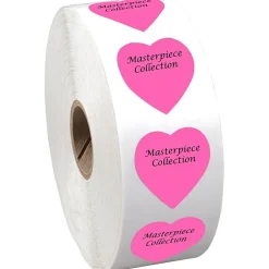 Sticker by the Roll - Heart - 1-3/16 inches x 1-1/8 inches