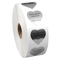Sticker by the Roll - Heart - 1-3/16 inches x 1-1/8 inches