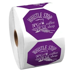 Sticker by the Roll - Octagon - 2-1/4 inches x 2-1/4 inches