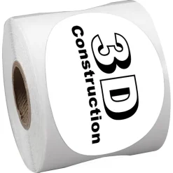 Sticker by the Roll - Oval - 2 inches x 3 inches