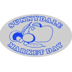 Sticker by the Roll - Oval - 2-1/2 inches x 4-1/4 inches