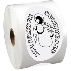 Sticker by the Roll - Oval - 2-1/2 inches x 4-1/4 inches