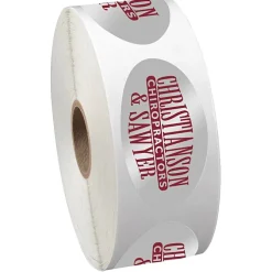 Sticker by the Roll - Oval - 1-1/4 inches x 2-1/4 inches
