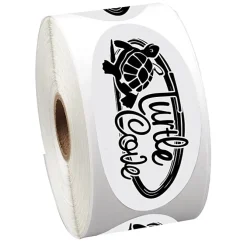 Sticker by the Roll - Oval - 1-3/4' x 3-5/8 inches