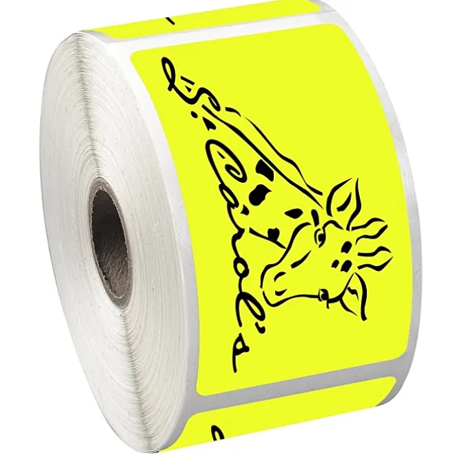 Sticker by the Roll - Rectangle - 2 inches x 3-1/2 inches