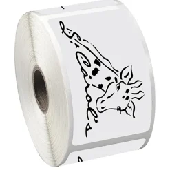 Sticker by the Roll - Rectangle - 2 inches x 3-1/2 inches