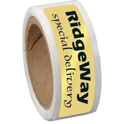 Sticker by the Roll - Rectangle - 7/16 inches x 1-3/4 inches