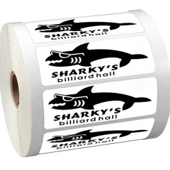 Sticker by the Roll - Rectangle - 1-1/4 inches x 3-5/8 inches