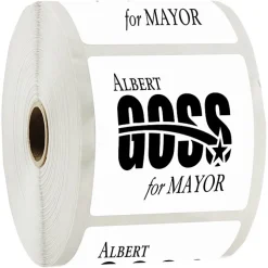 Sticker by the Roll - Square - 3 inches x 3 inches