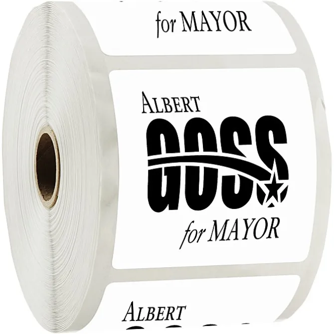 Sticker by the Roll - Square - 3 inches x 3 inches
